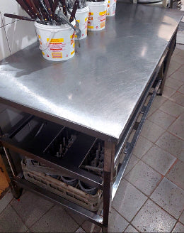 🏆 Mesa Inox Altura Única ⭐