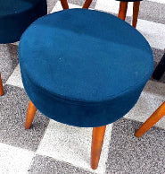 🪑 Banqueta Estofada Azul 💙